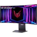 LG UltraGear OLED 34GS95QE-B 33.9" Curved UltraWide gaming monitor Zwart/paars, 2x HDMI, DisplayPort, 2x USB-A, USB-B, 240 Hz