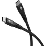 goobay Supersoft USB-C naar USB-C 2.0 kabel Zwart, 0,5 meter