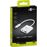 goobay USB-C naar HDMI-adapter Wit