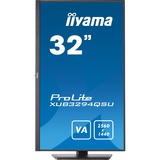 iiyama ProLite XUB3294QSU-B1 31.5" monitor Zwart, HDMI, DisplayPort, USB, Audio