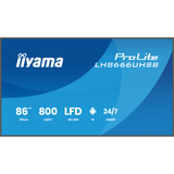 iiyama Prolite LH8666UHSB-B1AG 86" 4K Ultra HD Public Display Zwart