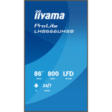 iiyama Prolite LH8666UHSB-B1AG 86" 4K Ultra HD Public Display Zwart