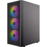 Antec AX27 RGB Elite midi tower behuizing Zwart | 3x USB-A | Tempered Glass