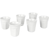 Bialetti Espressokopjes-set beker Wit, 6 stuks