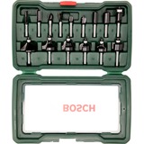 Bosch 15-delige Hardmetalen-Frezenset (1/4") frees 