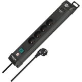 Brennenstuhl Premium-Line stekkerdoos met USB 4-voudig stekkerdoos Zwart