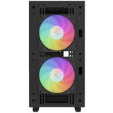 DeepCool CH360 mini tower behuizing Zwart | 1x USB-A | 1x USB-C | RGB | Tempered Glass