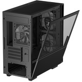 DeepCool CH360 mini tower behuizing Zwart | 1x USB-A | 1x USB-C | RGB | Tempered Glass