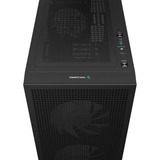 DeepCool CH360 mini tower behuizing Zwart | 1x USB-A | 1x USB-C | RGB | Tempered Glass