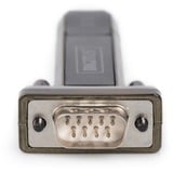 Digitus 9-pin serieel (male) naar USB-A 2.0 adapter Zwart, 0,8 meter