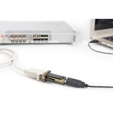 Digitus 9-pin serieel (male) naar USB-A 2.0 adapter Zwart, 0,8 meter