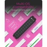 ICY BOX IB-HUB 1720-U3 usb-hub Zwart