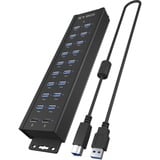 ICY BOX  usb-hub Zwart