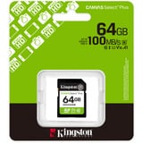 Kingston Canvas Select Plus 64 GB SDXC geheugenkaart UHS-I U1, Class 10, V10