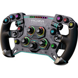 MOZA GS V2P GT stuurwiel + R12 V2 stuurbasis + SR-P Pedal Set (Throttle + Brake) Bundel Zwart, Basis, stuur en pedalen