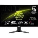 MSI MAG 27C6F 27" curved gaming monitor Zwart, 2x HDMI, DisplayPort, 180 Hz