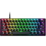 Razer Huntsman V3 Pro mini, gaming toetsenbord Zwart, US lay-out, Razer Analog Optical, 60%, Razer Analog Optical v2, RGB leds, Doubleshot PBT