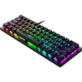 Razer Huntsman V3 Pro mini, gaming toetsenbord Zwart, US lay-out, Razer Analog Optical, 60%, Razer Analog Optical v2, RGB leds, Doubleshot PBT