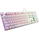 Sharkoon PureWriter RGB, gaming toetsenbord Wit, US lay-out, Kailh Choc Low Profile Red, RGB leds