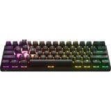 SteelSeries Apex Pro Mini Wireless, gaming toetsenbord Zwart, FR lay-out, SteelSeries OmniPoint 2.0, 60%, RGB leds, Double Shot PBT Keycaps