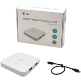 i-tec USB-C Metal Charging HUB 4x USB 3.0 + Power Delivery 60W usb-hub Wit