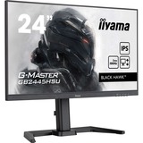 iiyama G-Master Black Hawk GB2445HSU-B2 24" gaming monitor Zwart, 100 Hz, HDMI, DisplayPort, USB, Audio, Adaptive Sync