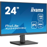 iiyama ProLite XU2492HSU-B6 24" monitor Zwart (mat), HDMI, DisplayPort, USB, Audio