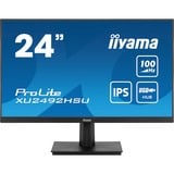 iiyama ProLite XU2492HSU-B6 24" monitor Zwart (mat), HDMI, DisplayPort, USB, Audio