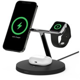 Belkin BOOSTCHARGE Pro 3-in-1 draadloze lader met MagSafe Zwart