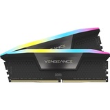 Corsair 64 GB DDR5-6000 Kit werkgeheugen Zwart, CMH64GX5M2B6000Z40, Vengeance RGB, EXPO