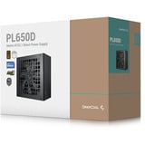 DeepCool PL650D, 650 Watt voeding  Zwart, 2x PCIe