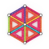 GEOMAG Glitter Panels Recycled Neodymium magneetspeelgoed Constructiespeelgoed 35-delig