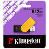 Kingston DataTraveler Exodia S 512 GB usb-stick Zwart/geel, DTXS/512GB