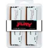 Kingston FURY 64 GB DDR5-6000 (2x 32 GB) Kit werkgeheugen Wit, KF560C30BWEAK2-64, Beast RGB, XMP, EXPO