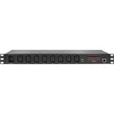 LogiLink IP-schakelbare 8-weg C13 PDU Zwart