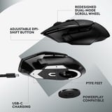 Logitech G502 X LIGHTSPEED Wireless gaming muis Zwart, 100 - 25.600 dpi, RGB leds