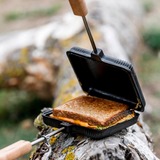 Petromax Sandwich Iron sw-iron-s bakvorm Zwart/houtkleur