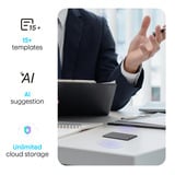 Plaud Note dicteerapparaat Zilver, 64 GB, Bluetooth (BLE 5.2), Wi-Fi (2.4GHz)