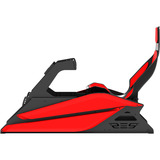 Res-Tech GT Cockpit + Carbon Seat racing simulator Zwart/rood