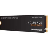 WD Black SN850X NVMe 4 TB SSD Zwart, PCIe 4.0 x4, NVMe, M.2 2280