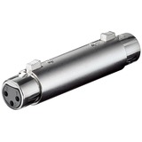 goobay XLR-adapter/koppeling female > female Zilver