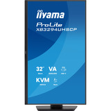 iiyama ProLite XB3294UHSCP-B1 31.5" 4K UHD monitor Zwart, 2x HDMI, DisplayPort, 2x USB-A, 2x USB-C