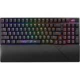 ASUS ROG Strix Scope II 96 Wireless, gaming toetsenbord Zwart, US lay-out, ROG NX Snow, 96%, RGB leds, Hot-swappable, PBT Double-shot, Bluetooth / 2.4GHz / USB 2.0