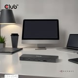 Club 3D 14-1 USB-C Quad Display Dockingstation Zwart