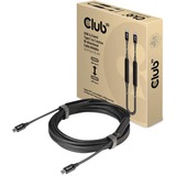 Club 3D CAC-1535 USB 3.2 Gen2 type-C naar USB C Active bi-directional cable 8k60Hz kabel Zwart, 5 meter