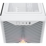 Corsair 3200D RS ARGB White midi tower behuizing Wit | 1x USB-A | 1x USB-C | RGB | Tempered Glass