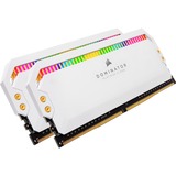 Corsair 32 GB DDR5-6200 Kit werkgeheugen Wit, CMT32GX5M2X6200C36W, Dominator Platinum RGB, XMP