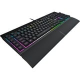 Corsair K55 RGB PRO XT, gaming toetsenbord Zwart, BE Lay-out, Membraan, RGB leds