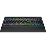 Corsair K55 RGB PRO XT, gaming toetsenbord Zwart, BE Lay-out, Membraan, RGB leds