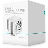 DeepCool AK620 DIGITAL WH RGB CPU-koeler Wit, 4-pin PWM